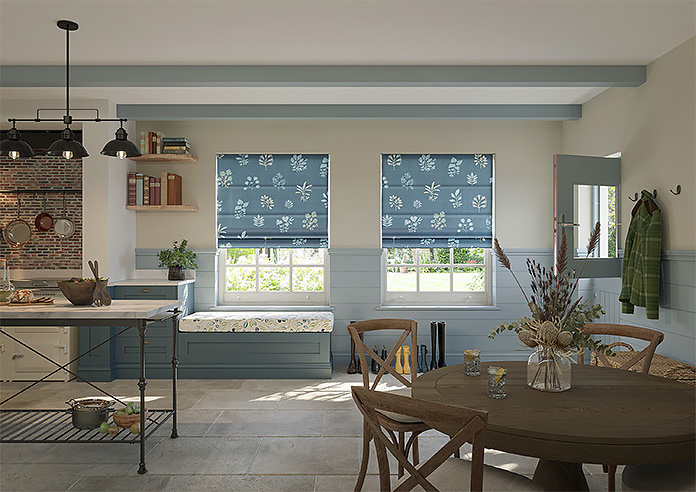 Botanical Velvet, Oceania - Motorised Roman Blind - Image 8